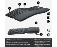 LOGITECH Klawiatura Ergo K860 US Graphite 920-010108 - 640461 - zdjęcie 11